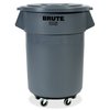 Rubbermaid Commercial Brute 55-gallon Container Lid, Gray, Plastic RCP265400GYCT